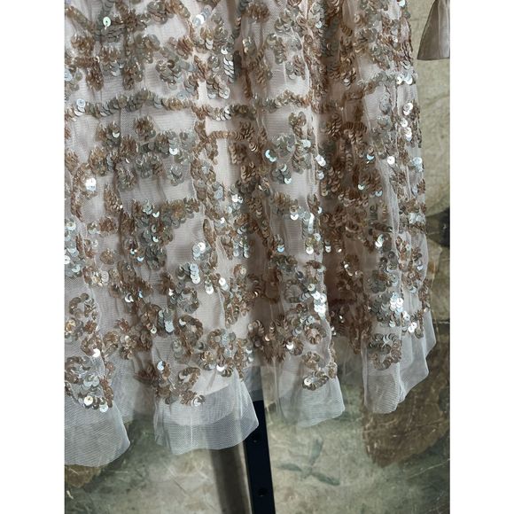 NEW NEEDLE & THREAD MIRABELLE SEQUIN MINI DRESS US sz 6 - Picture 5 of 5